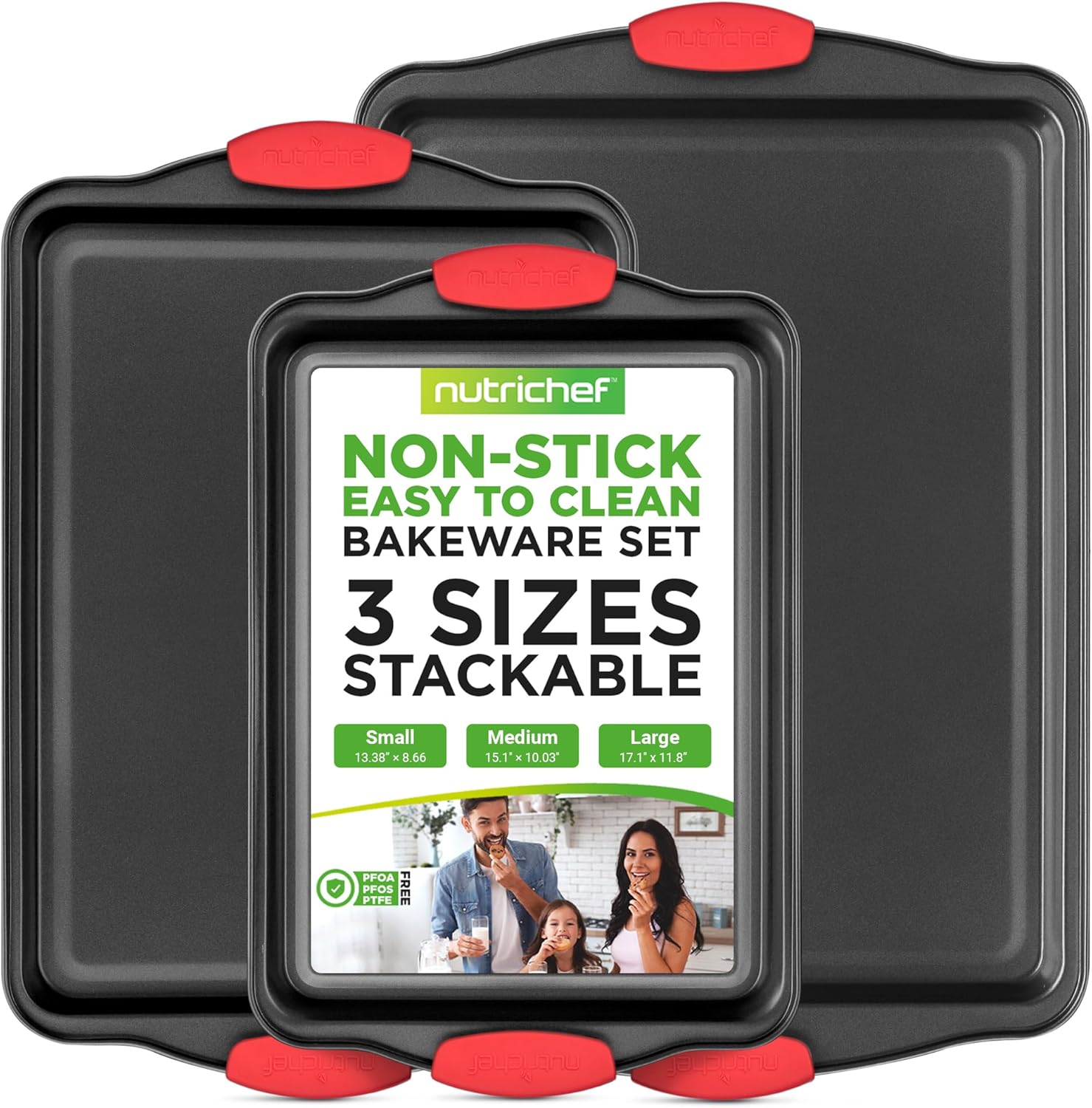 NutriChef 3-Piece Nonstick Kitchen Oven Baking Pans Set Review