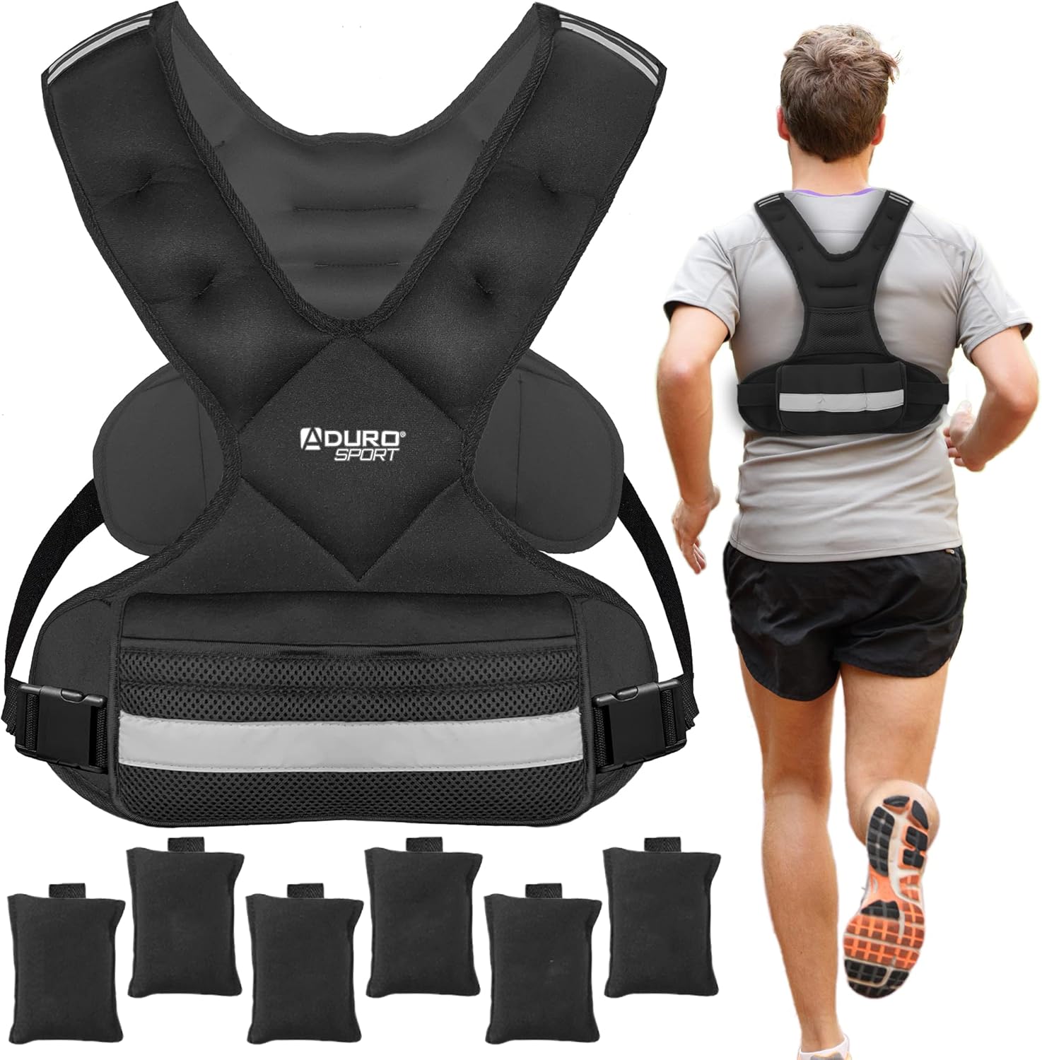 Aduro Sport Adjustable Weighted Vest for Enhanced Workouts