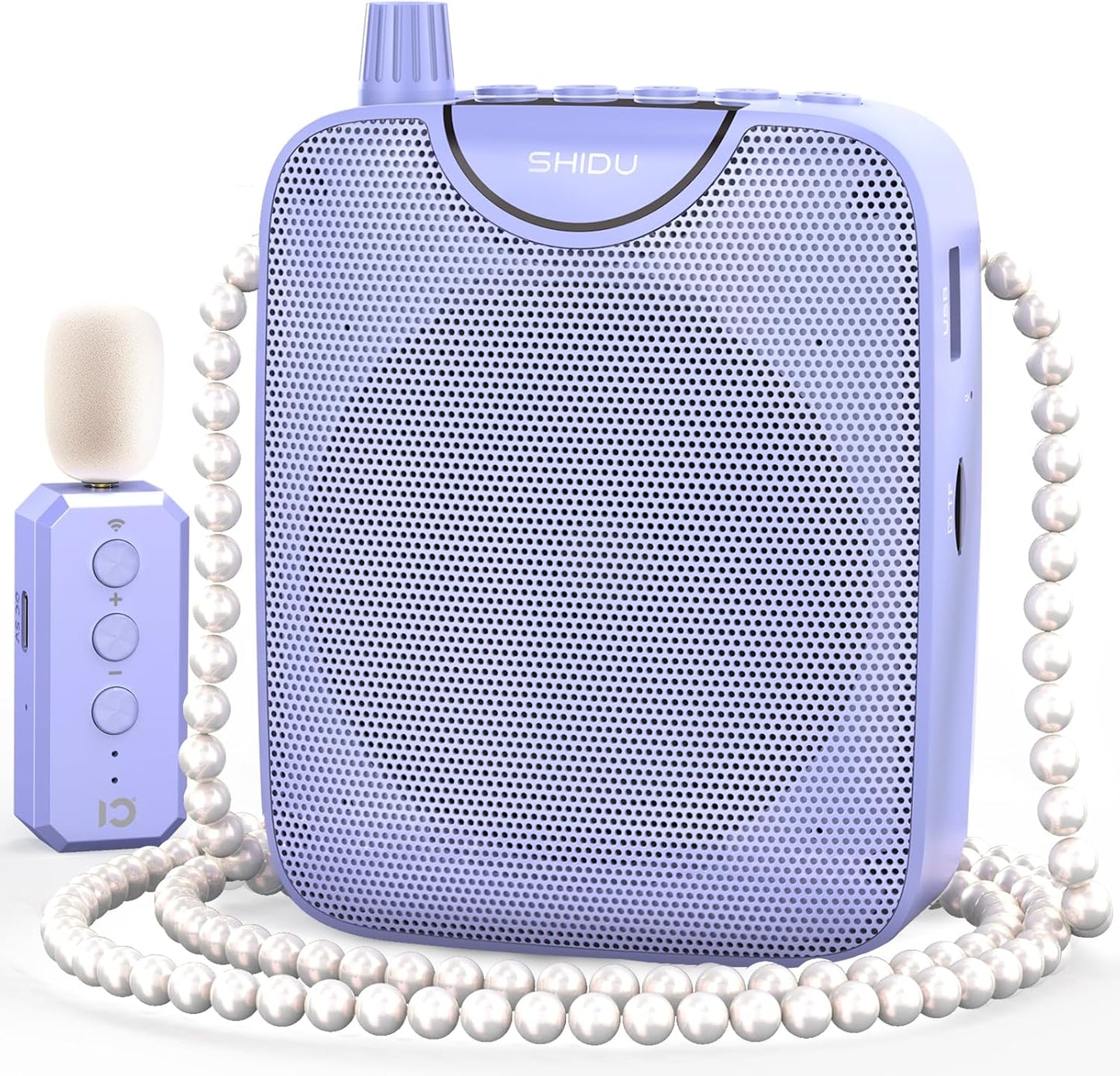 SHIDU 35W Voice Amplifier with Wireless Lavalier Microphone