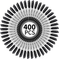 Thenshop 400 Pack Permanent Markers Bulk Black Fine Point - Value Set
