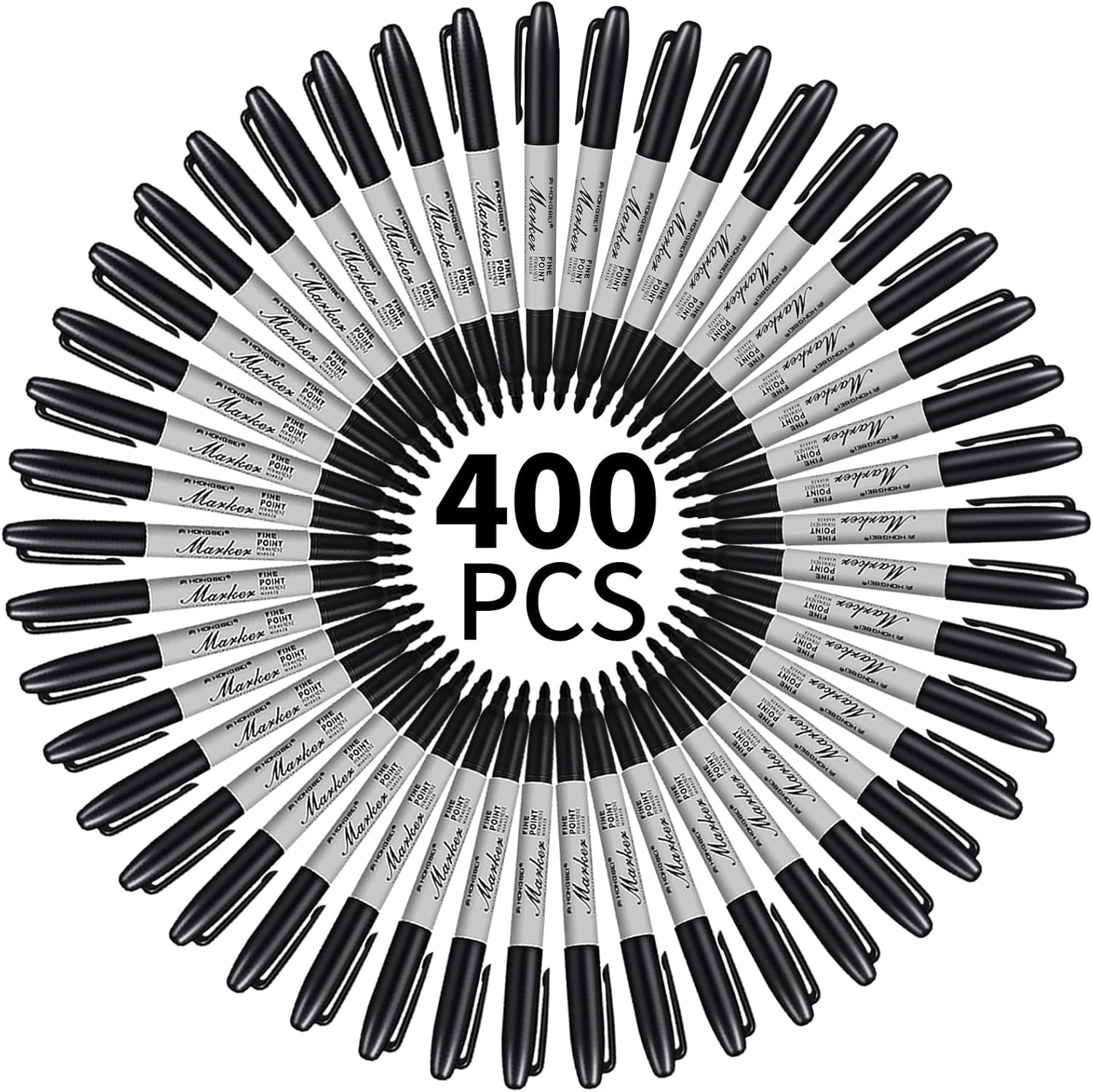 Bulk Black Permanent Markers Set for All Your Creative Needs