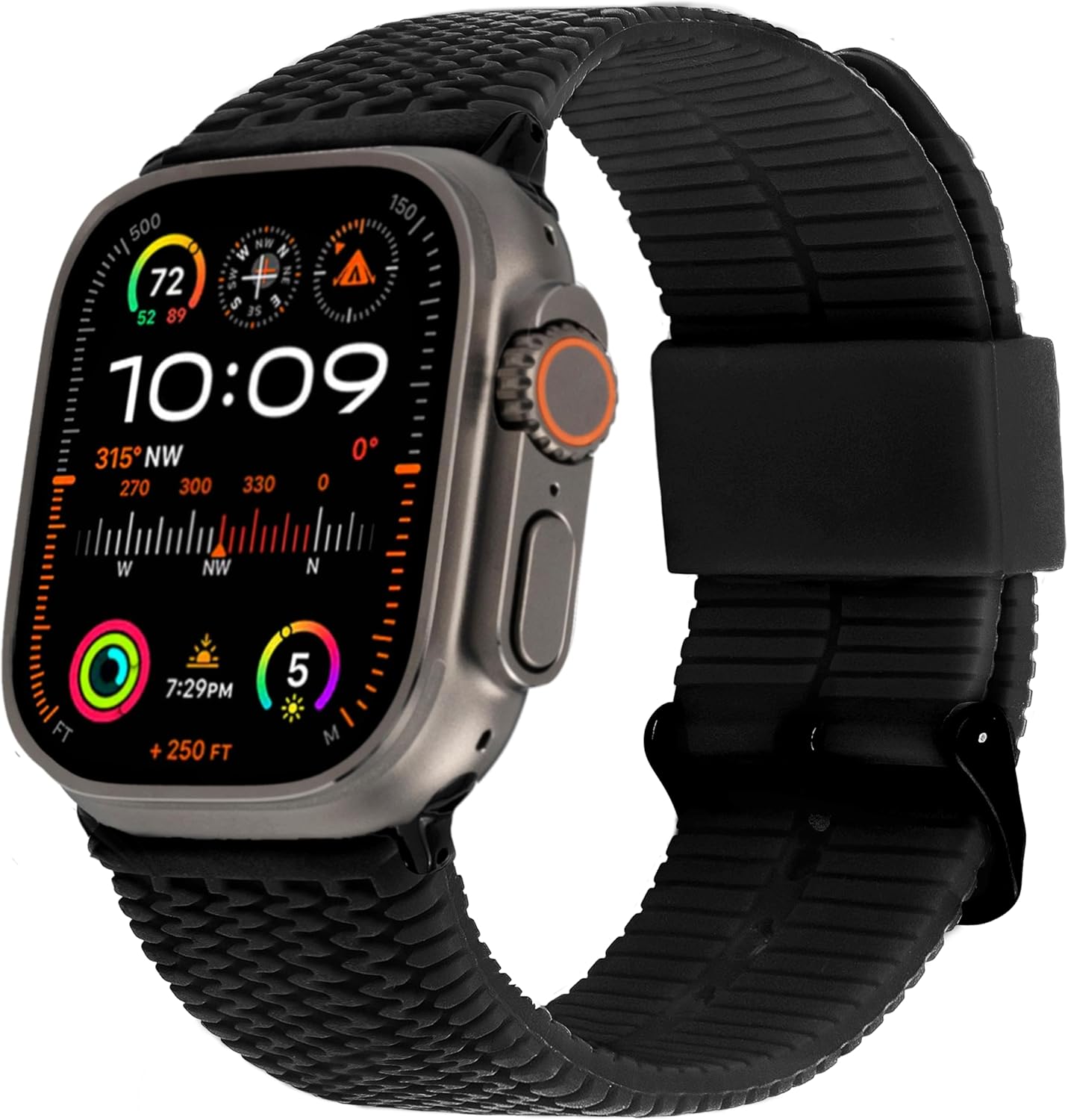 Carterjett Tire Tread Sport Band | Compatible w/ Apple Watch, Rugged Design
