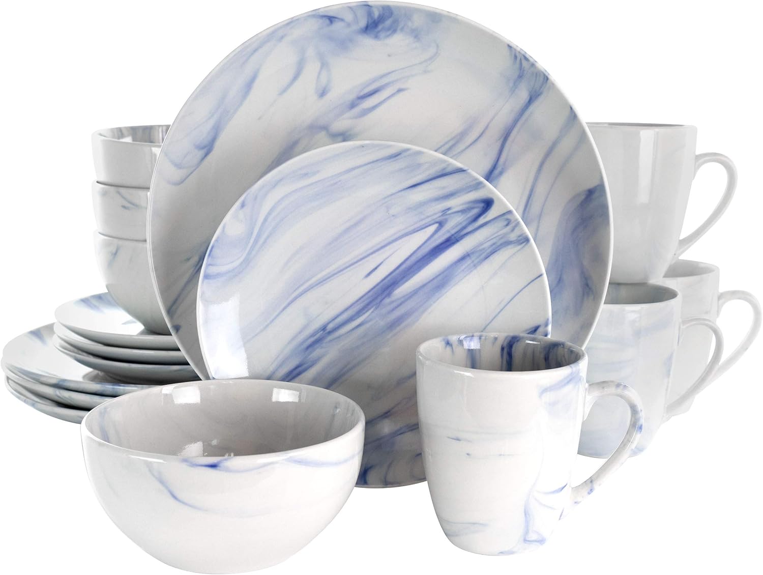 Elama Fine Marble 16 Piece Stoneware Dinnerware Set Review