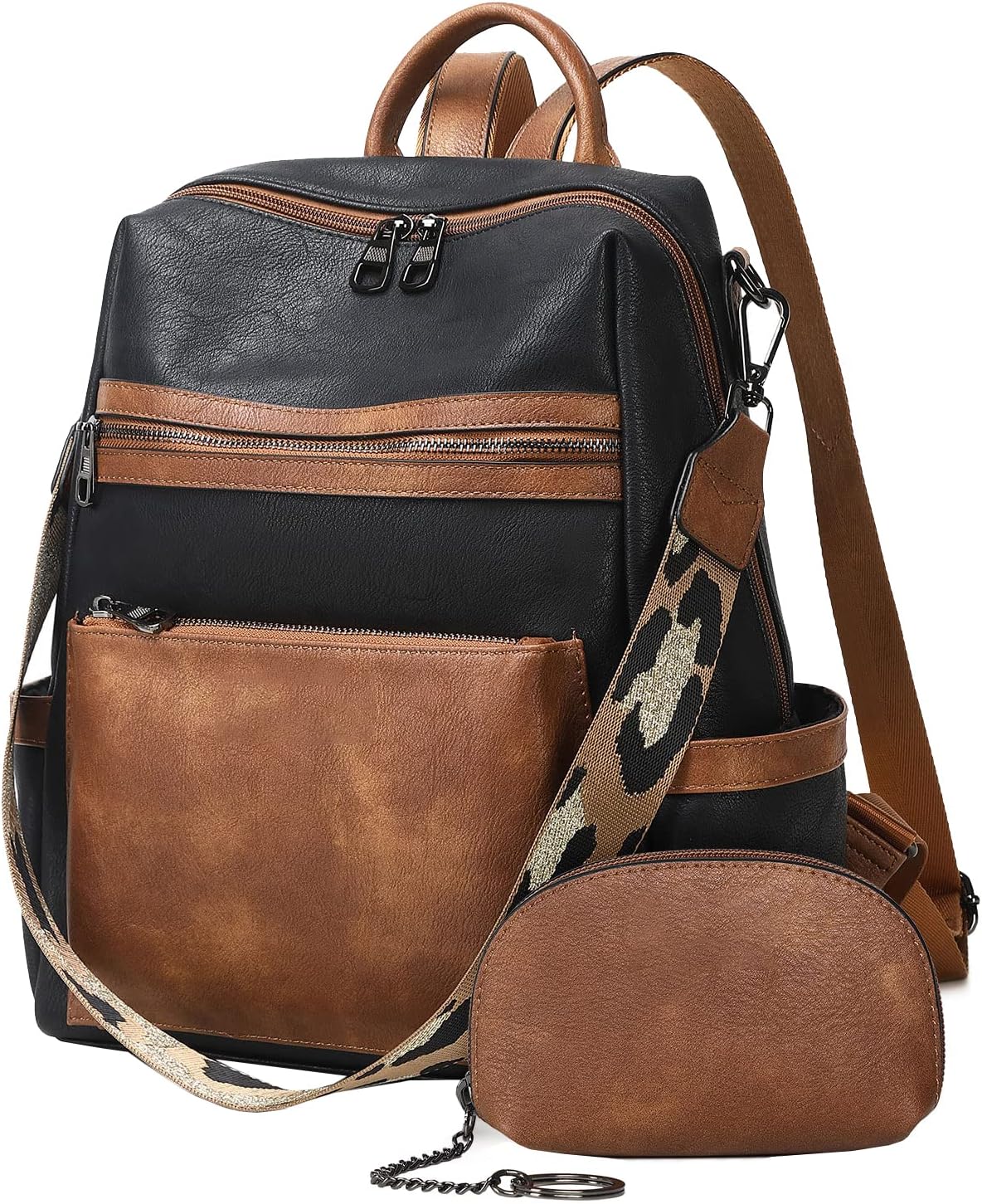 Stylish Leather Backpack Purse for Women - Fashionable & Functional