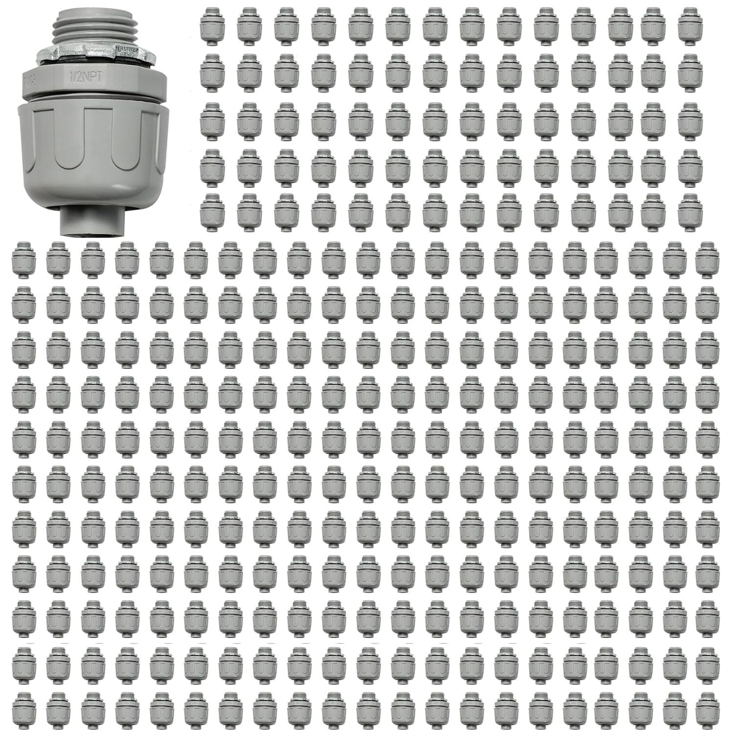 1/2 Inch Liquid Tight Connector NPT Non-Metallic for PVC Fittings