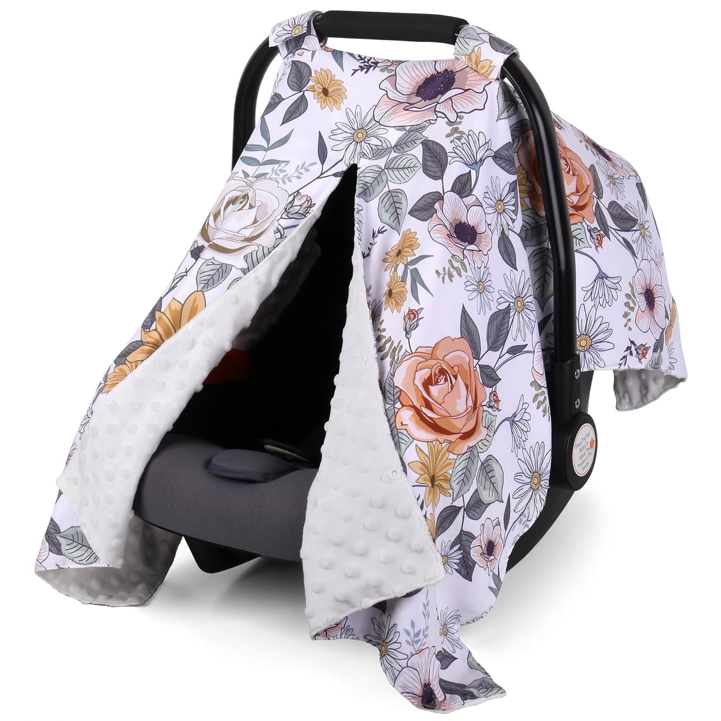 Rquite Peekaboo Baby Car Seat Cover