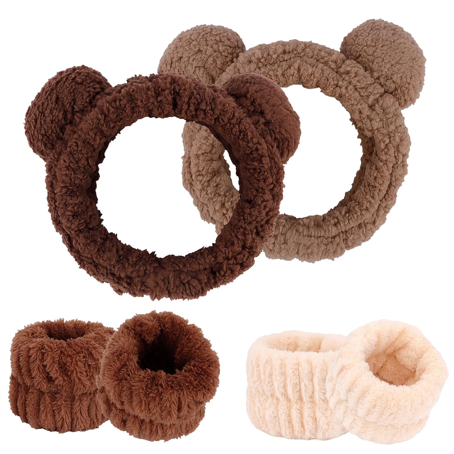 Canitor Bear Ears Spa Headband Set - Cute & Convenient!