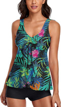 Modest Tankini Swimsuits for Women Two Piece - Flattering Floral Fit
