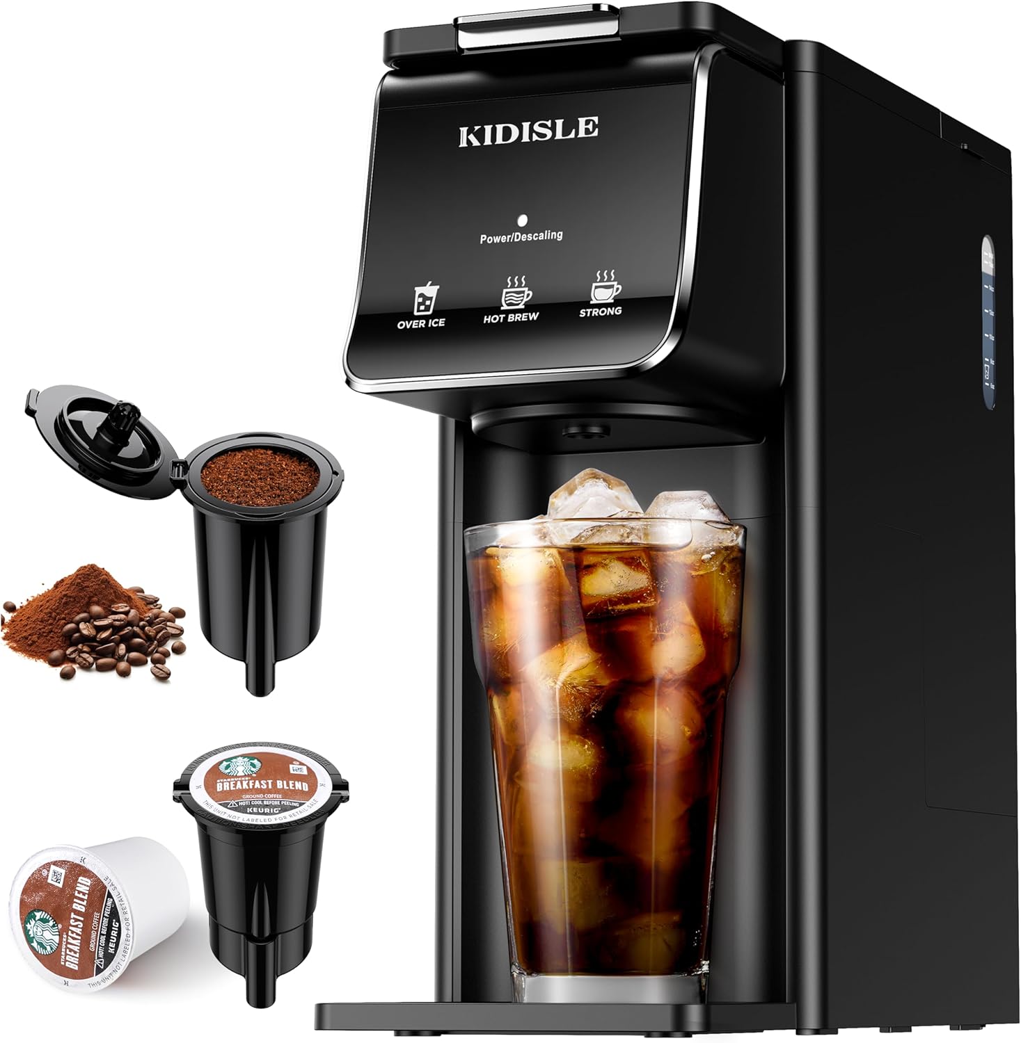 KIDISLE Coffee Maker: Bold Brews, Dual Compatibility