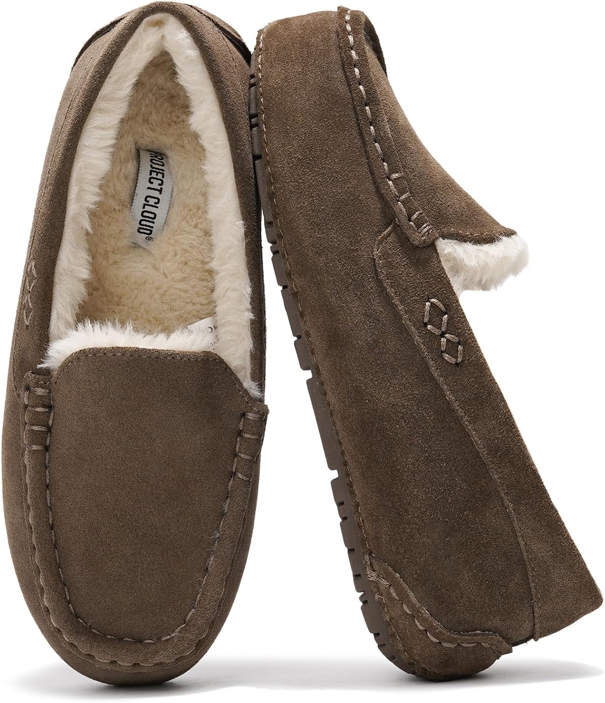 Project Cloud Genuine Suede Loafers for Women - Stylish Comfort