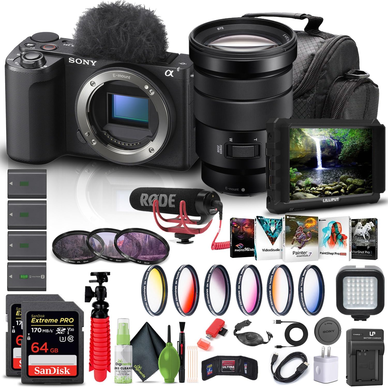 Sony ZV-E10 II Bundle: 4K, Pro Mic, Color Kit