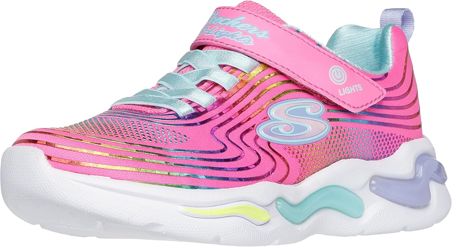 SKECHERS Kids Wavy Beams Sneakers for Unisex-Child Comfort
