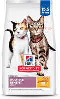 Hill's Science Diet Dry Cat Food for Adult Cats with Multiple Benefits