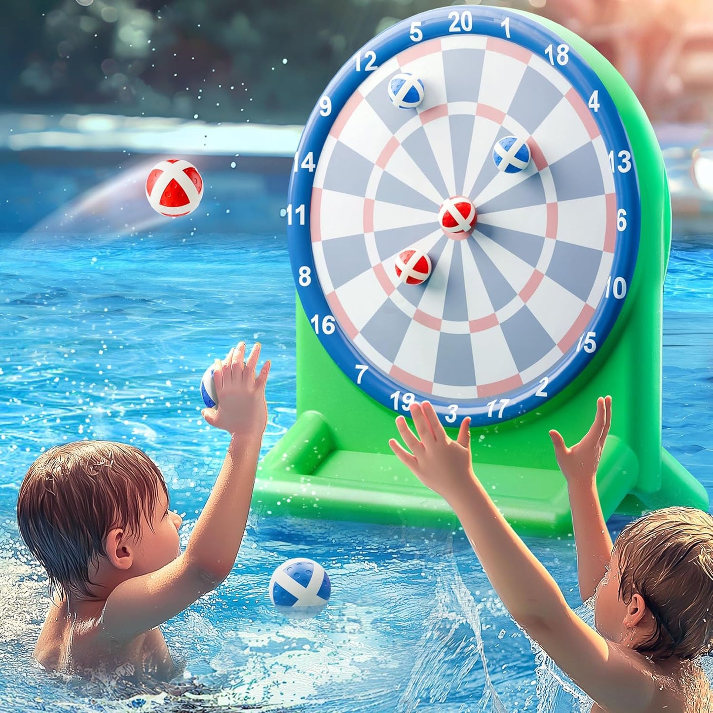 Inflatable Dart Board Water Game: Cool Pool Fun