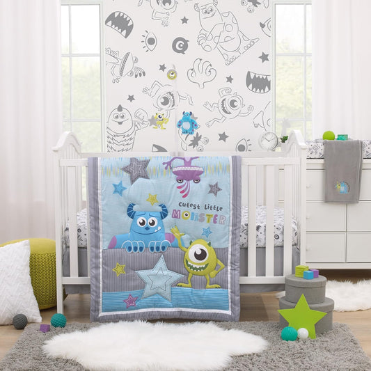 Monsters, Inc. Cutest Little Monster 3 Piece Nursery Bedding Set