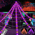 390 LED Halloween Spider Web Lights Decor - Giant 16.4ft Net