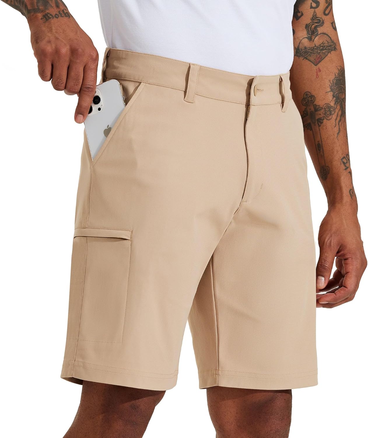 Willit Men's Golf Shorts 10in Stretch Quick Dry Cargo Shorts