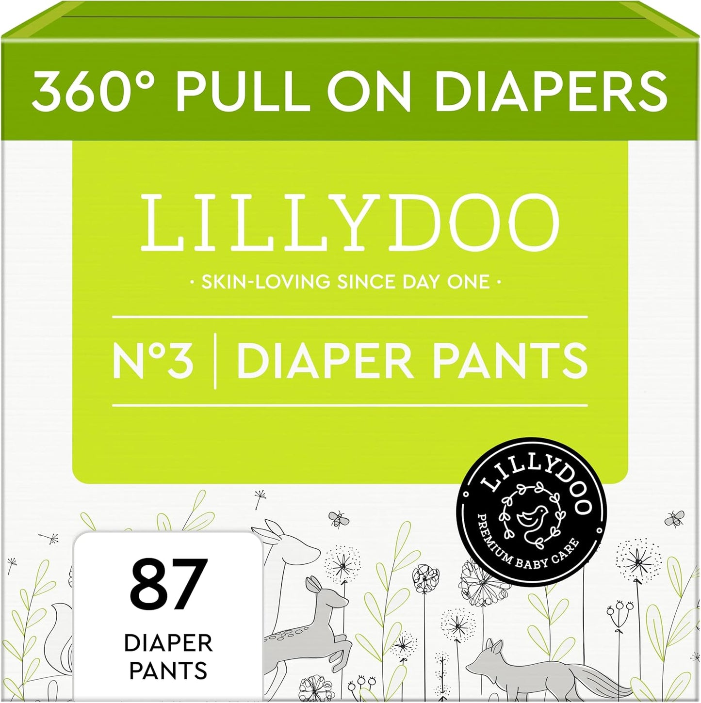 Diaper Pants for Toddlers - Size 3, Soft and Absorbent Fit