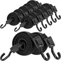 Bungee Cords with Hooks 40 in Adjustable Flat Heavy Duty - Secure