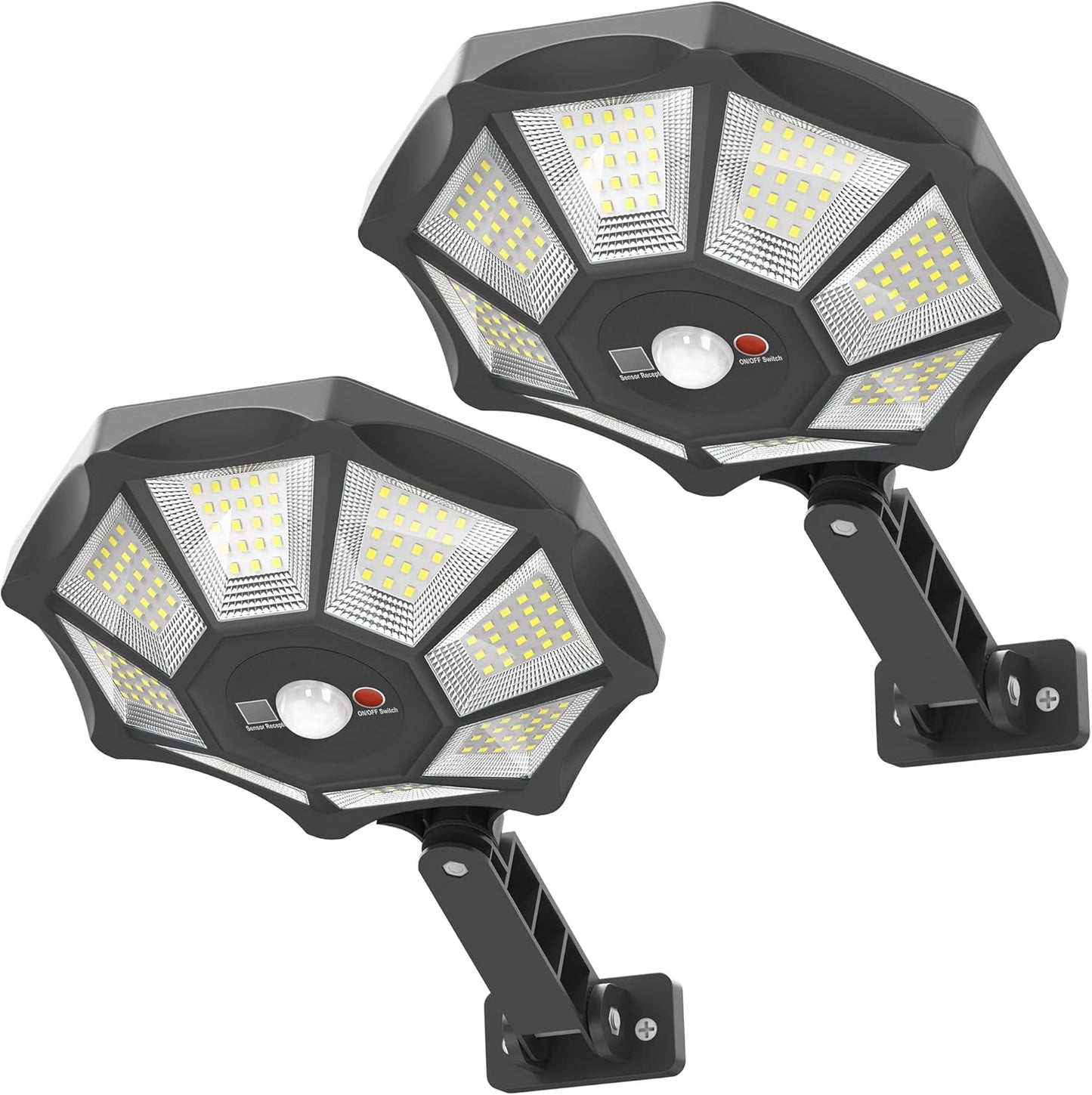 Solar Lights Outdoor by OKPRO - 168LED Flood Light
