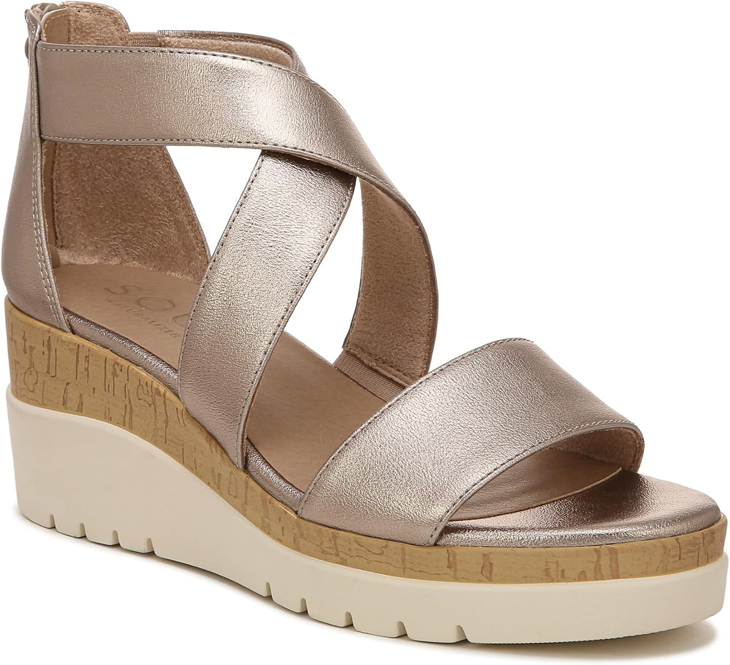 Naturalizer Women's Soul Goodtimes Wedge Sandal for Comfort