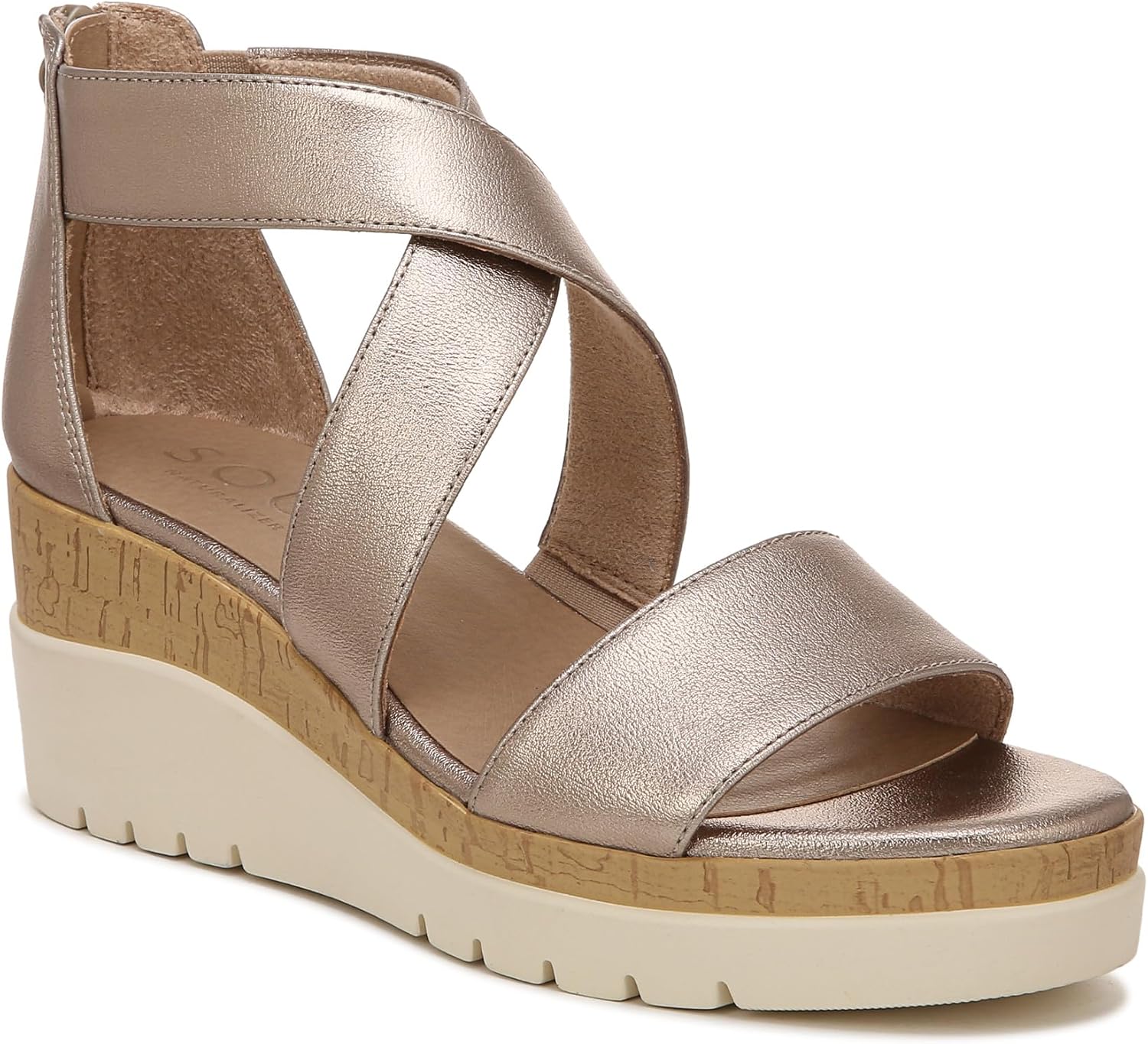 Naturalizer Women's Soul Goodtimes Wedge Sandal for Comfort