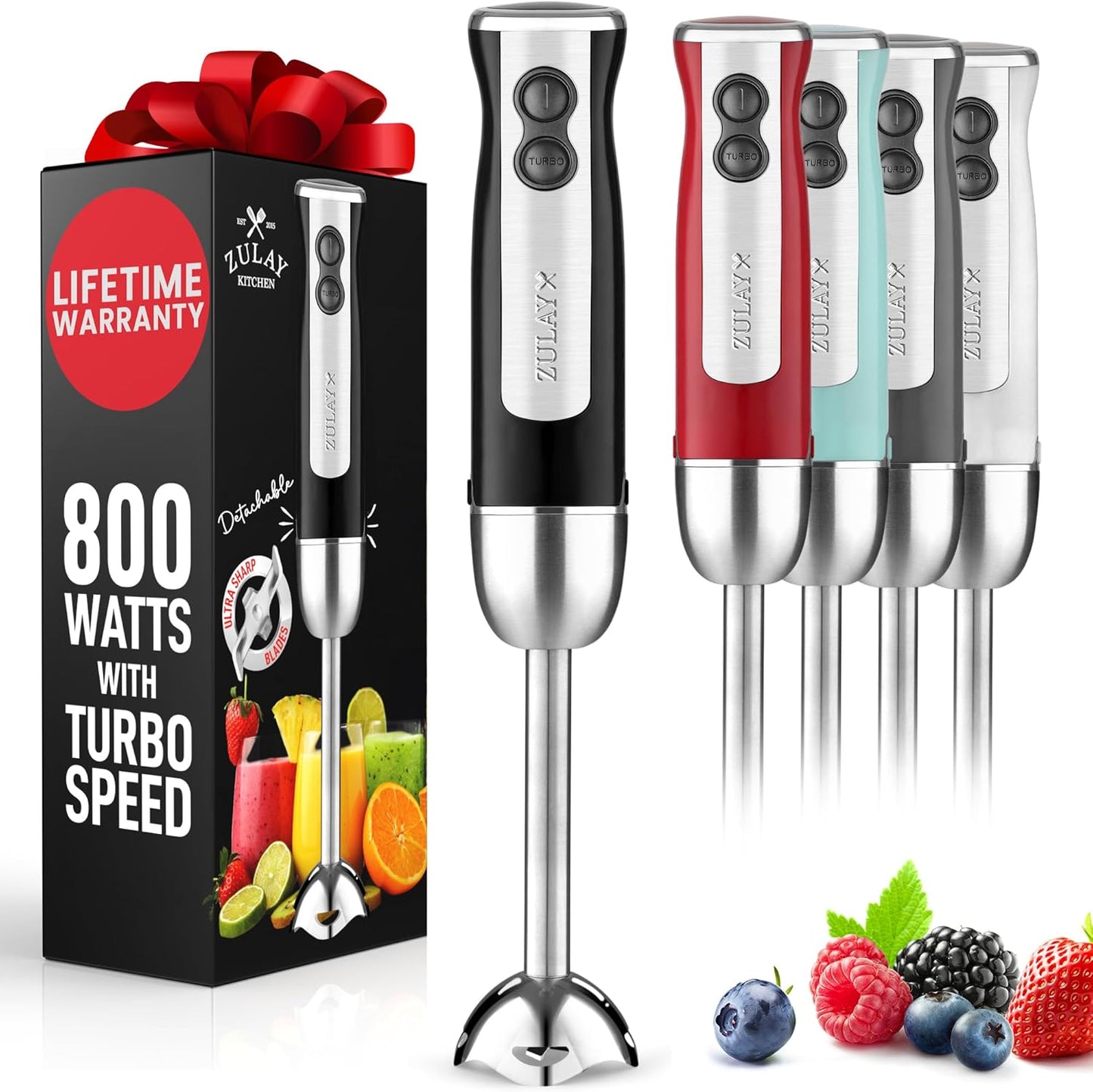 Zulay 800W Immersion Blender - Effortless Blending!