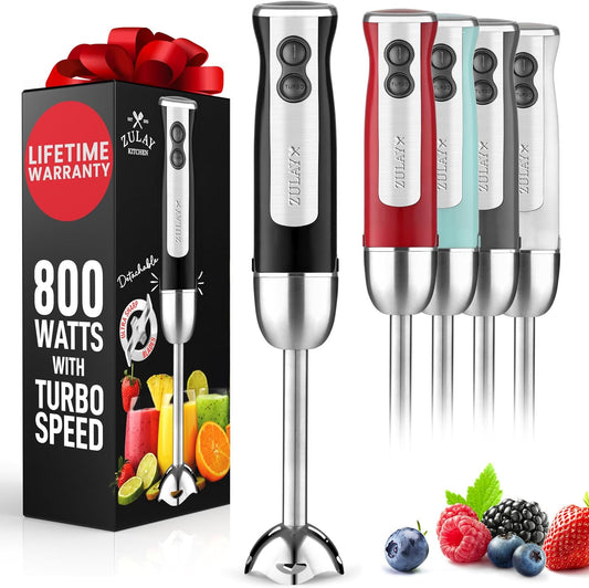 Zulay 800W Immersion Blender - Effortless Blending!