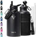 64oz Insulated Water Bottle Half Gallon - Cold 48H, Leakproof