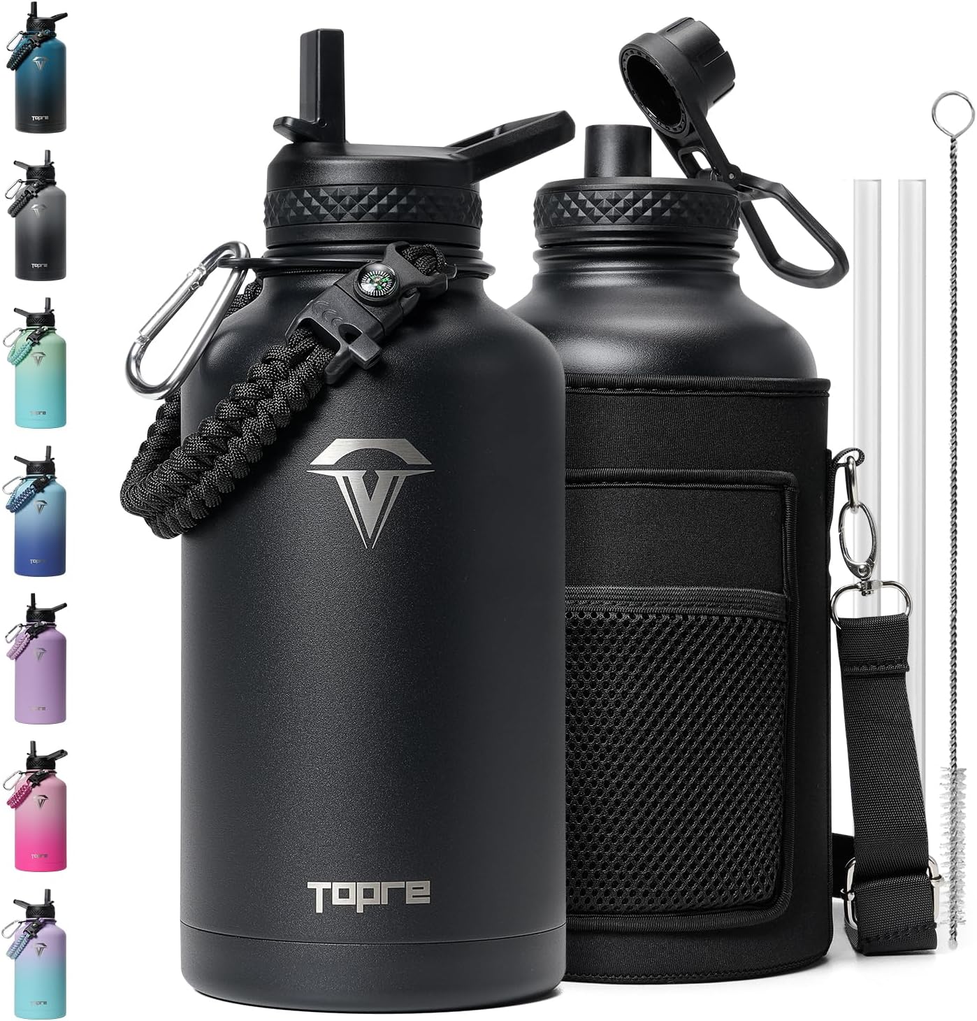 64oz Insulated Water Bottle for Cold Drinks and Adventure