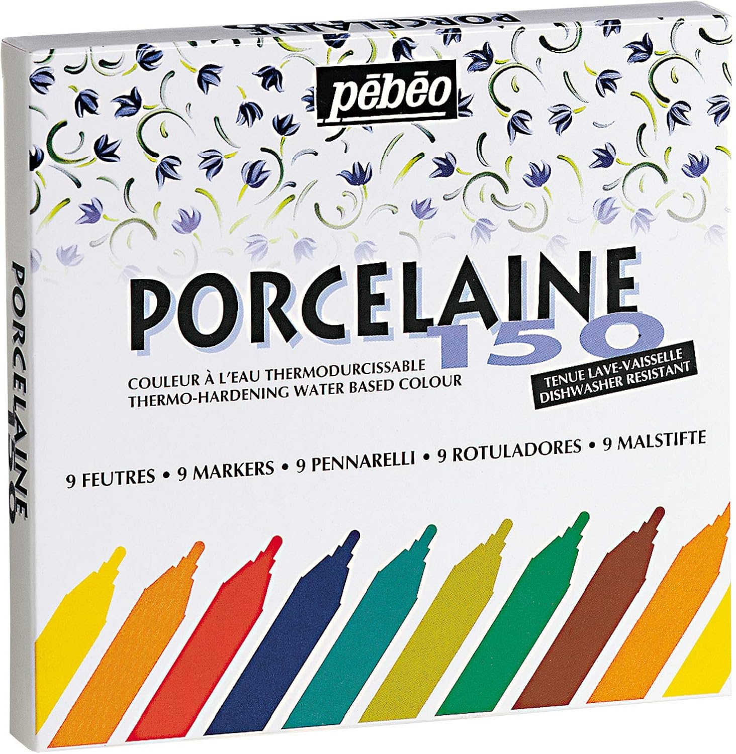 Pebeo Porcelaine 150 China Paint Marker Set for Creative Art