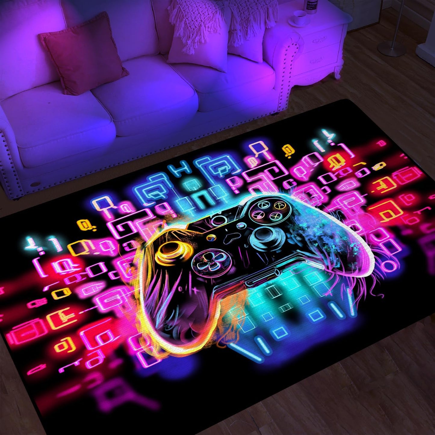 Non-Slip Gaming Rug: Cool Gamer's Control