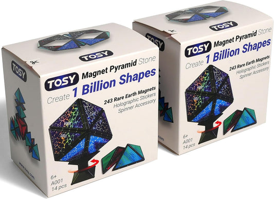 Transform 1 Cube to 1B Shapes, 243 Magnets