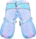 Kids Winter Mittens Waterproof Snow Ski Gloves for Girls - Warm Sherpa