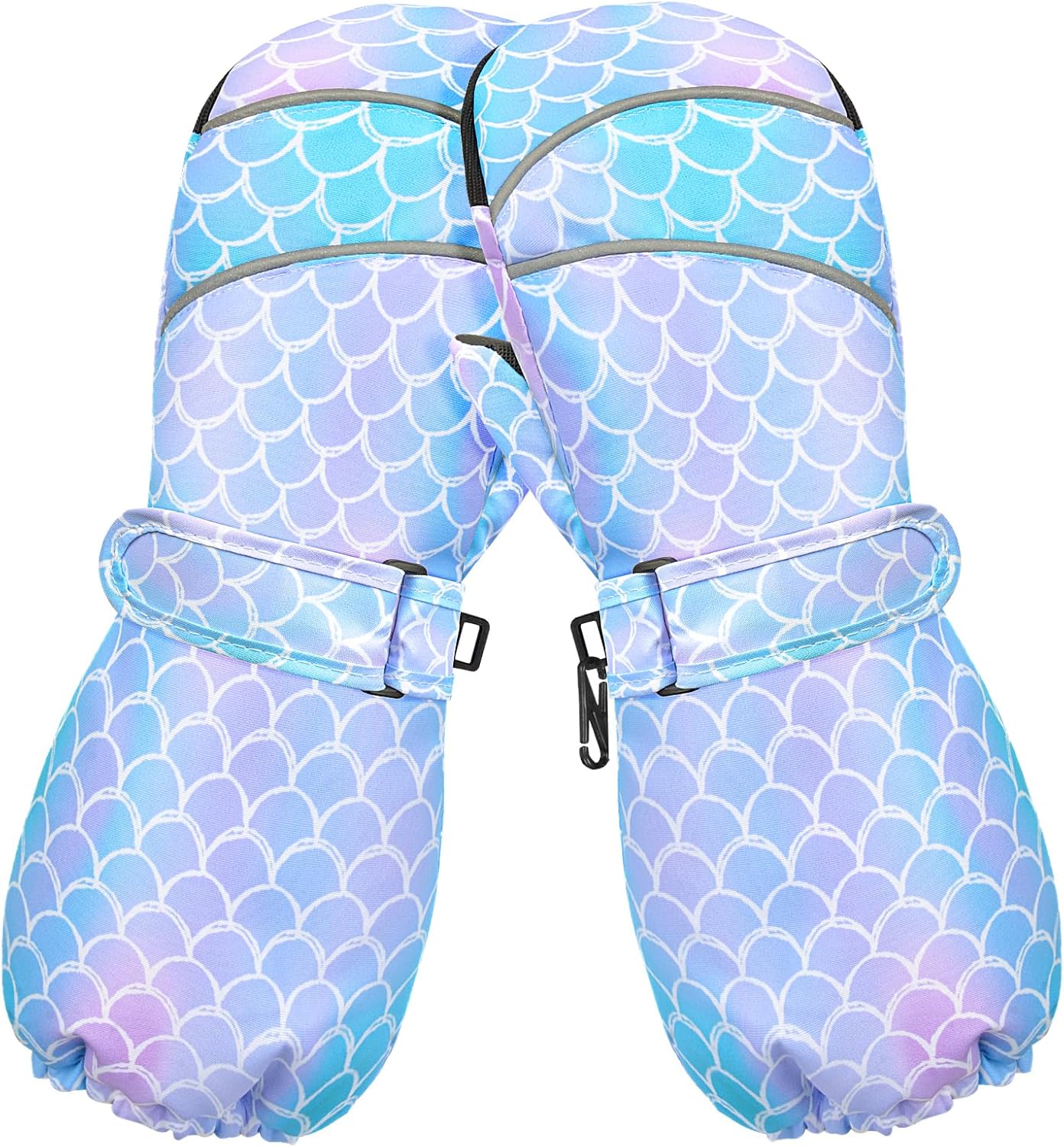 Waterproof Sherpa-Lined Kids Snow Gloves by AuSletie