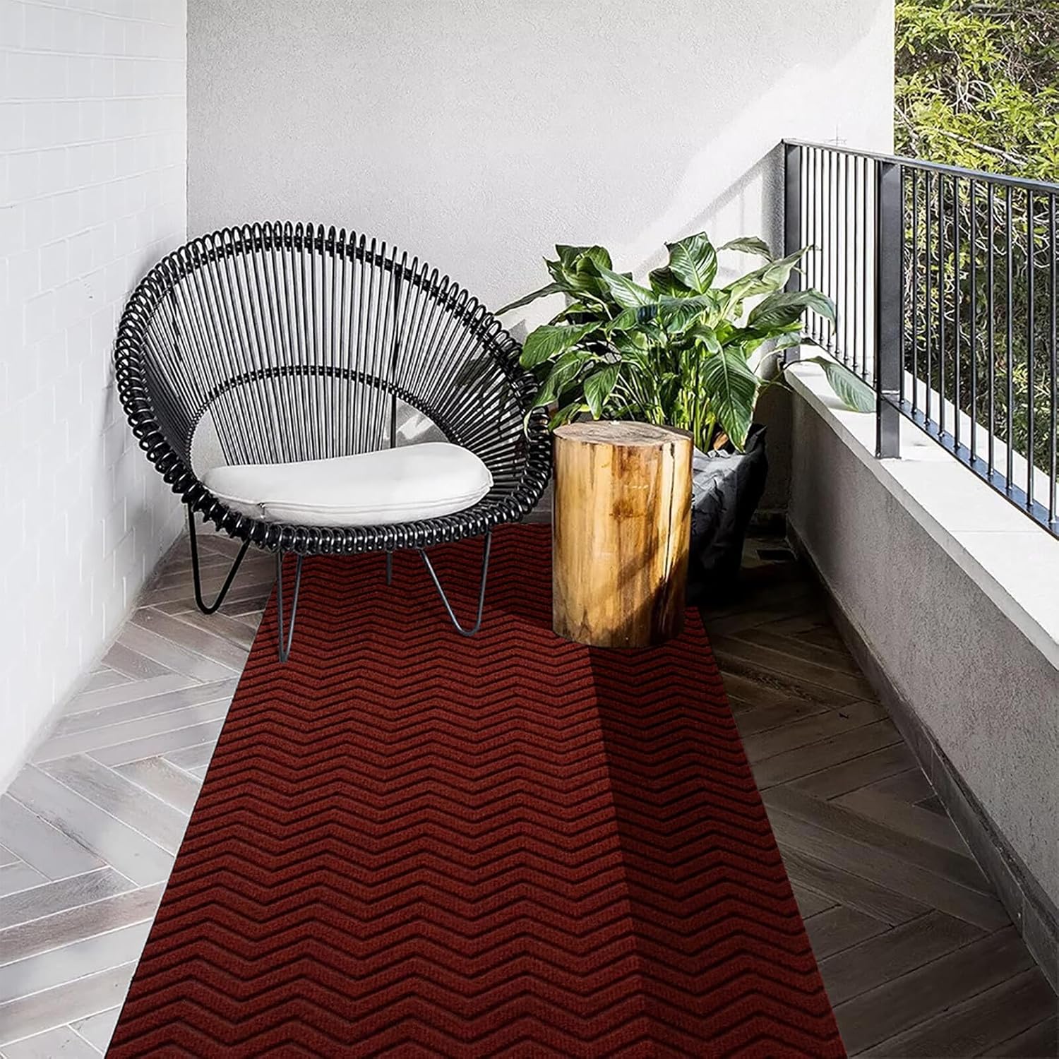 Runner Rug Non-Slip Indoor/Outdoor for Hallway and Stairs