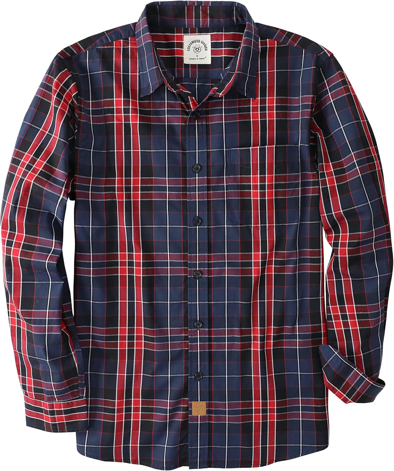 Dubinik Mens Long Sleeve Button Up Shirts for Casual Style