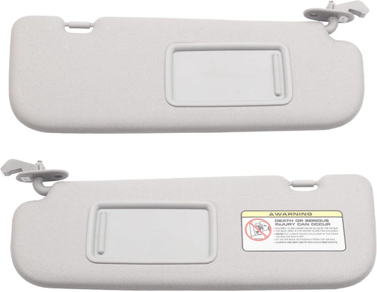 Dasbecan Gray Pair Sun Visor for Hyundai Elantra 2011-2015