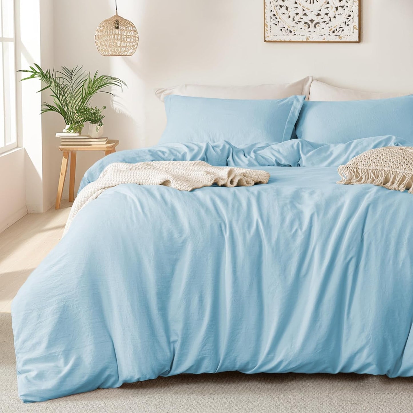 MILDLY Super Soft Duvet Cover Set - 100% Washed Microfiber