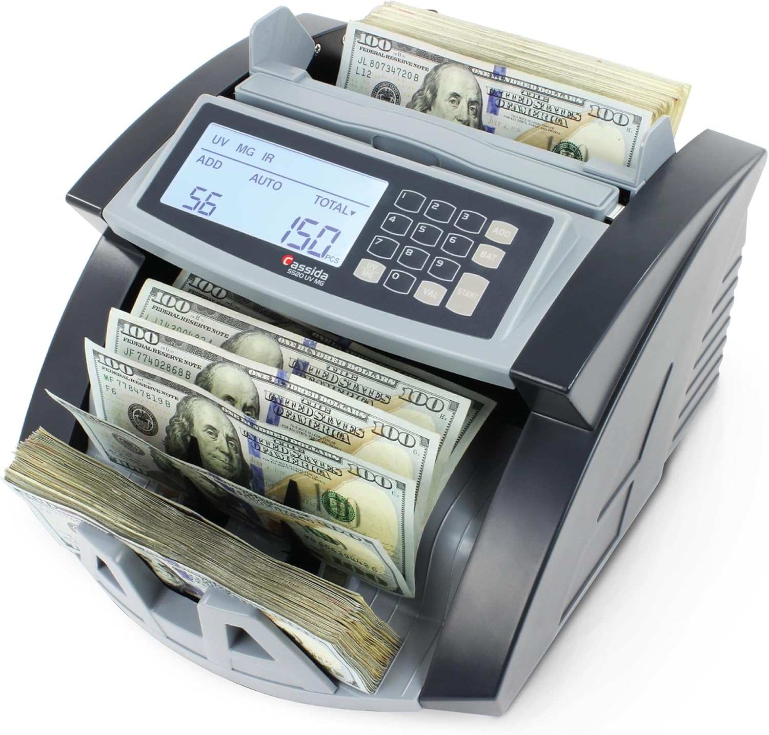 Cassida 5520 UV/MG Money Counter with Fast Counting Speed
