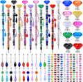 DIY Fairy Wand Garden Stakes Kit 423 Pcs - Crystal Diamond Tops