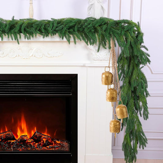 Realistic 6 Ft Artificial Norfolk Pine Garlands for Christmas