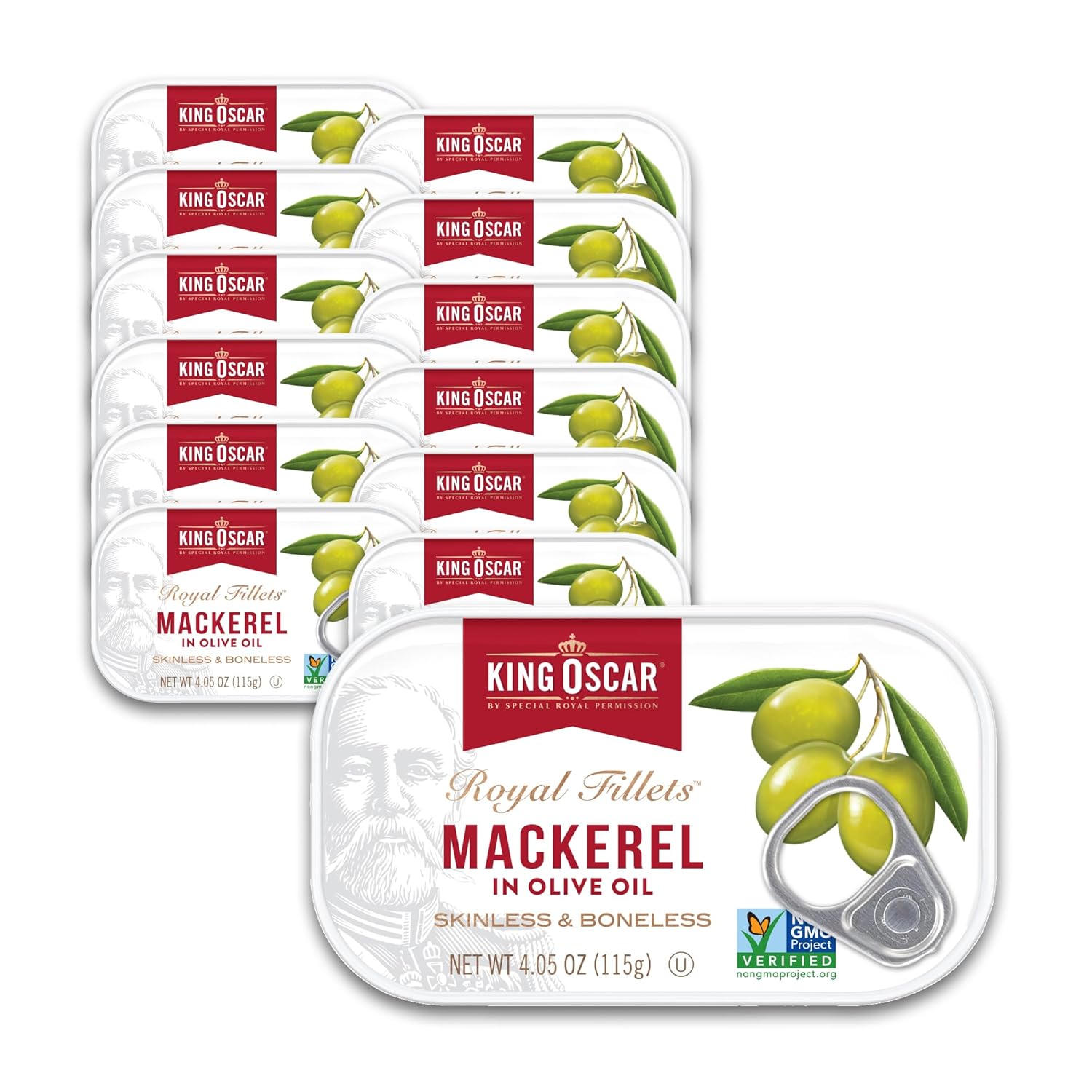King Oscar Mackerel in Olive Oil - Premium Quality Canned Fish
