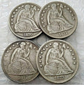 Rare 1870-1873 Full Set Seated Liberty US Dollar Coin Collection