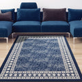 Antep Rugs Modern Bordered 3x5 Non-Skid Low Profile Rug - Versatile