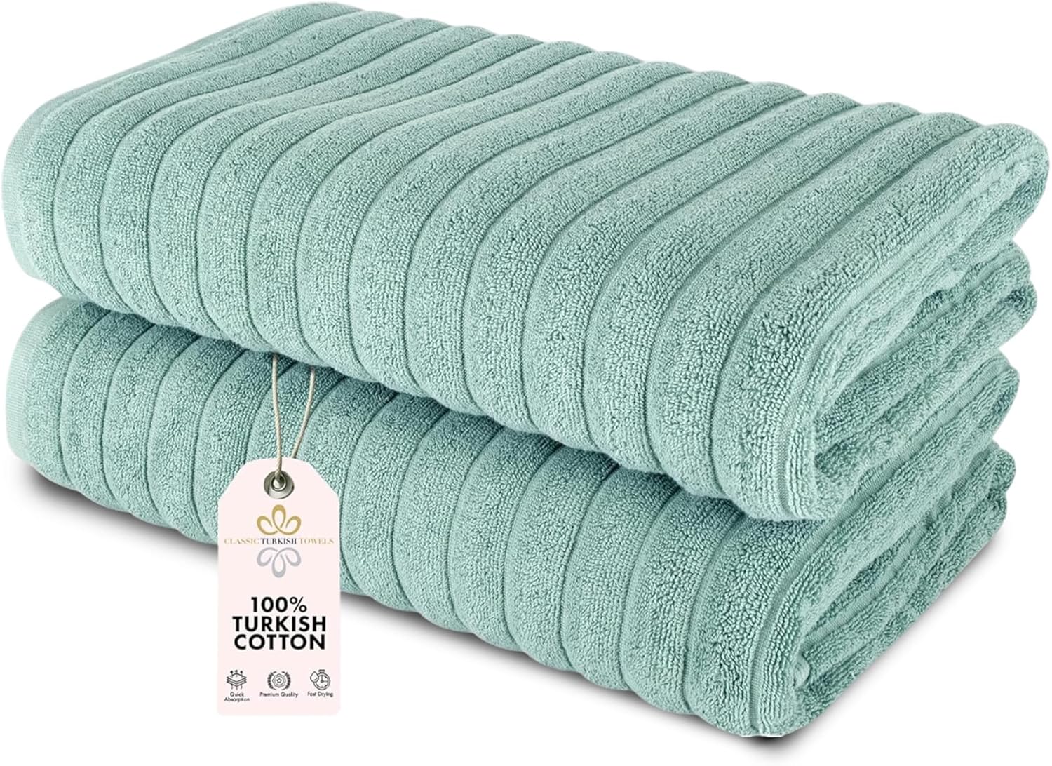Classic Turkish Towels Premium Jumbo Bath Sheets for Comfort
