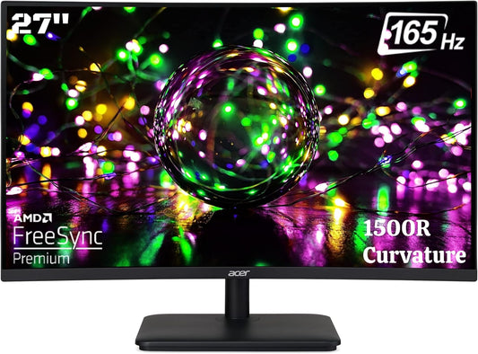 Acer 27 Curved Gaming Monitor: 165Hz Refresh Rate