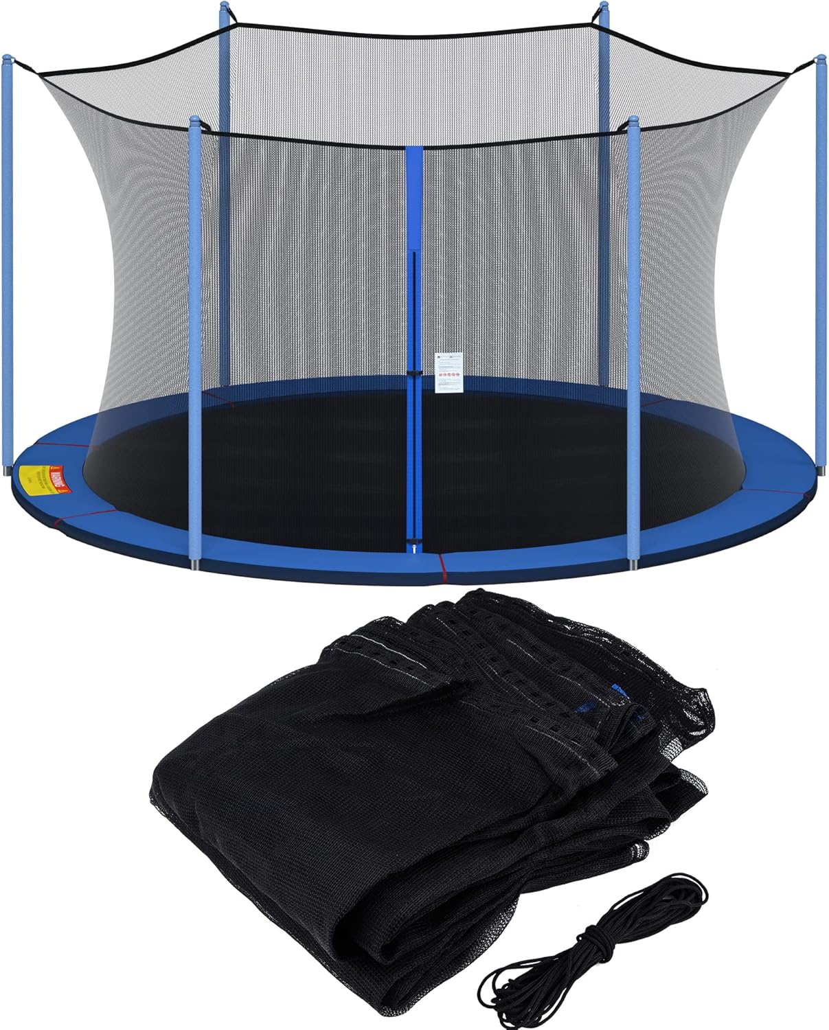 SPORTYOUTH Trampoline Replacement Net for 15ft Round Frames