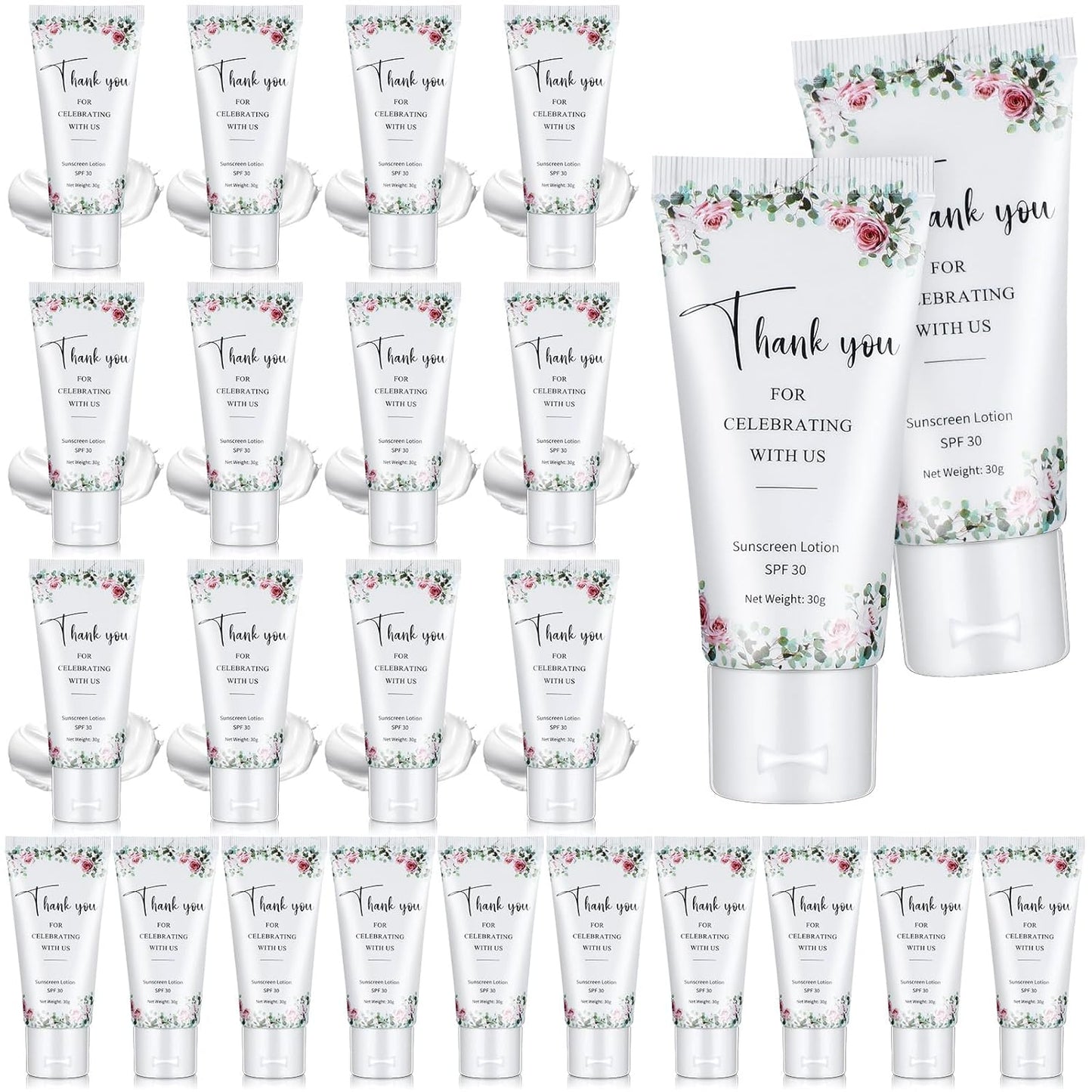 24 Pcs Mini Sunscreen Bulk for Summer Wedding Party Gifts