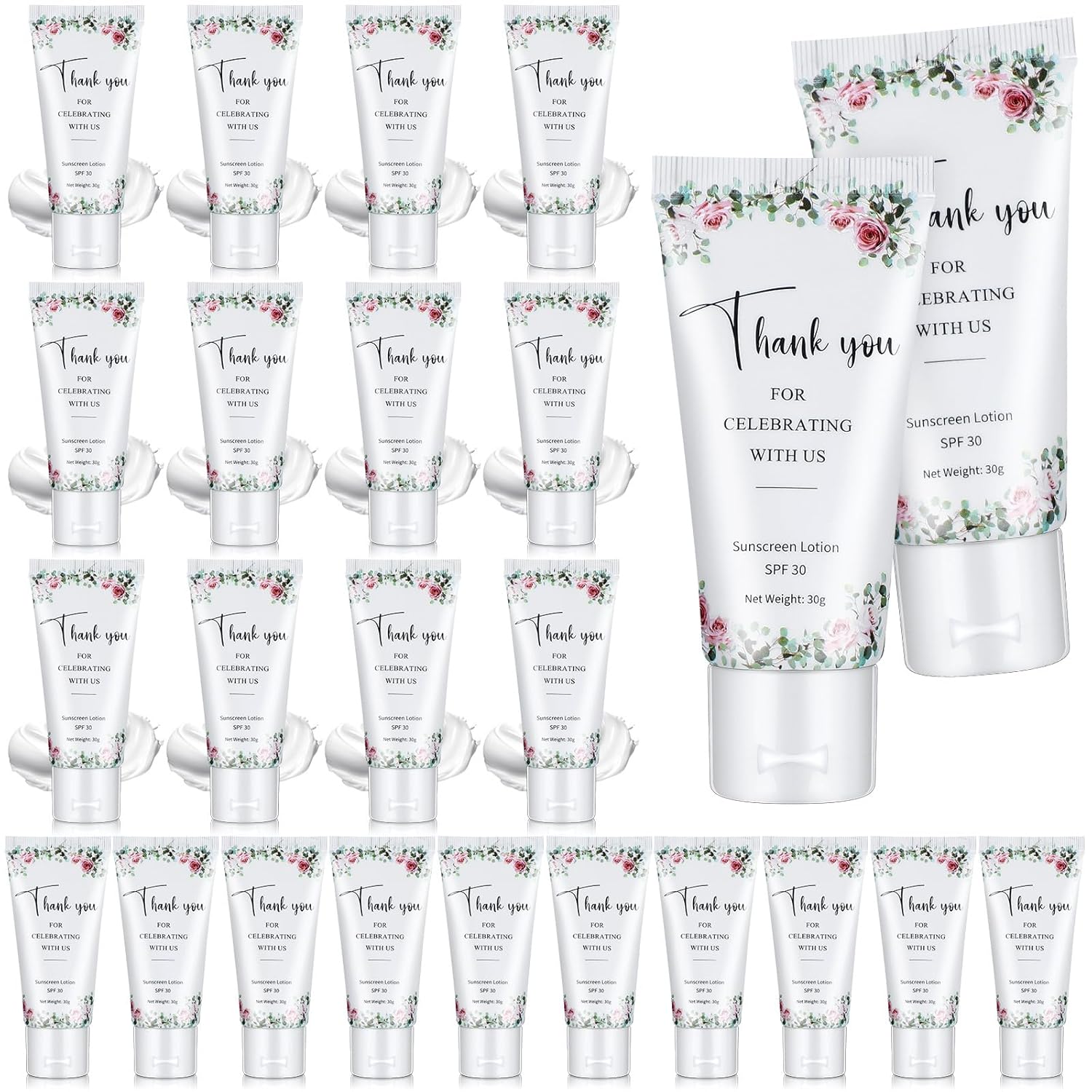 24 Pcs Mini Sunscreen Bulk for Summer Wedding Party Gifts